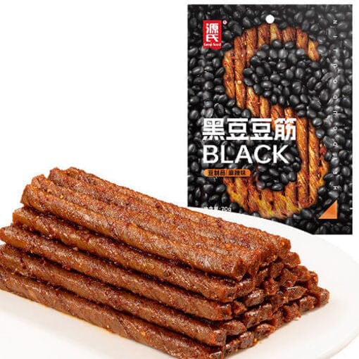 源氏 黑豆豆筋 70克 /Schwarze Bohnen Gluten Snack scharf 70g Genji Food