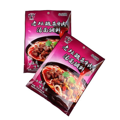 伞塔牌 老坛酸菜牛肉汤面调料 3份装 / Nudelnsuppesauce Sauerkohl Rindgeschmac 150g SANTAPAI