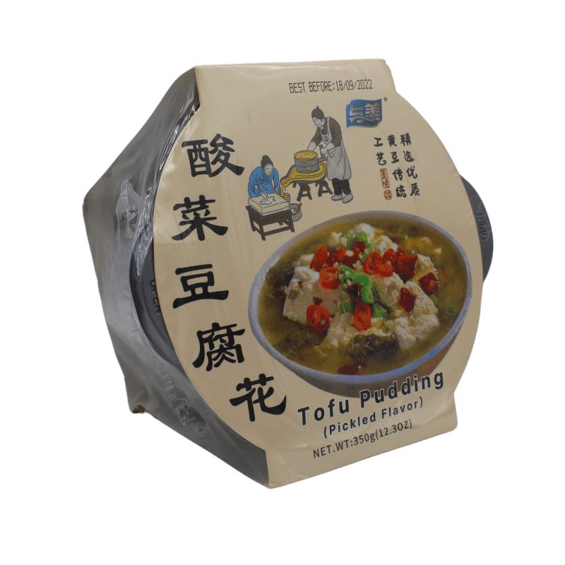 与美 自热 即食 酸菜豆腐花 350克 /Selbsterhitzende Verzehrfertiger Sauerkraut Tofu Pudding 350g Yumei