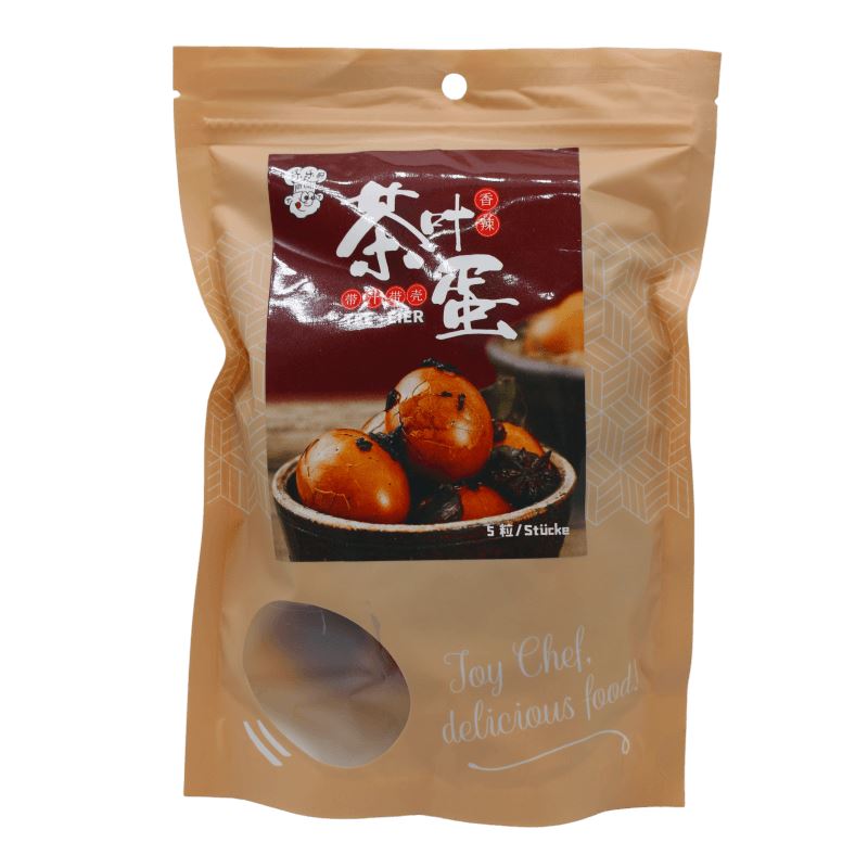 乐乐厨 香辣味茶叶蛋 带汁带壳 250克 5粒装/Tee Eier, scharf, essfertig 250g/5 Stk. LELECHU