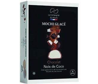 冰冻-Tiefgefroren! 法国 巧克力椰子 麻糬冰淇淋 6枚 /Mochi Eis mit Schokoladen und Kokosnuss 6*33g LCdM