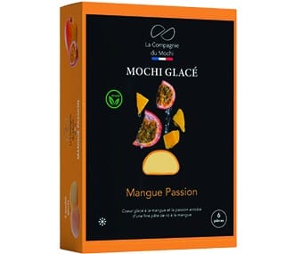 冰冻-Tiefgefroren! 法国 芒果百香果 麻糬冰淇淋 6枚 /Mochi Eis mit Mango und Passionsfrucht 6*33g LCdM