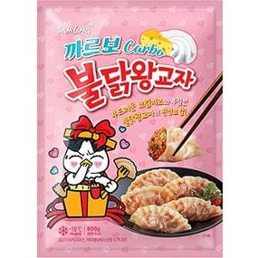 冰冻-Tiefgefroren! 三养 粉色火鸡饺子 奶油味 700克 /Gyoza Buldak Hot Chicken Carbonara 700g SAMYANG