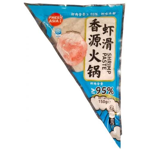 冰冻-Tiefgefroren! 香源 火锅虾滑 三角包 150克/ Garnelen Paste 150g FRESHASIA