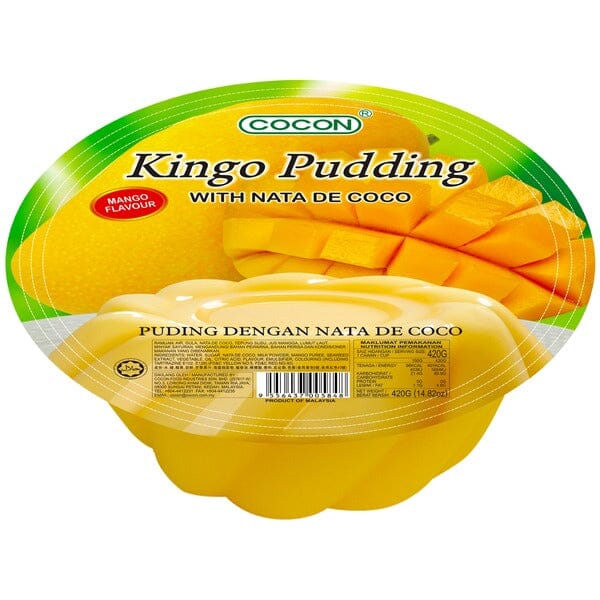 芒果果冻布丁420克 / Kingo Mango Pudding mit Nata de Coco 420g