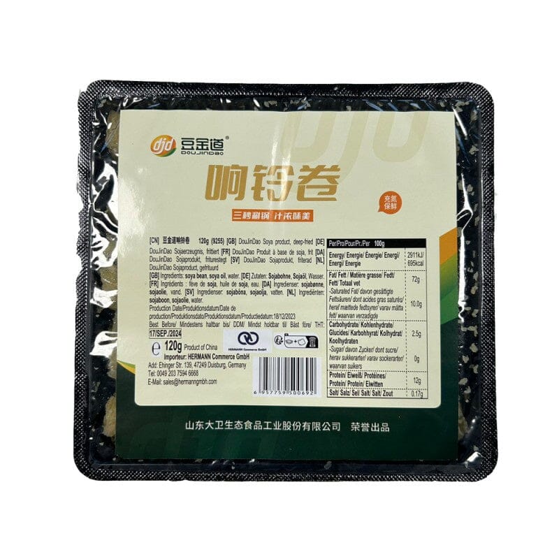 豆金道 响铃卷 120克 /Frittierte Sojahaut Rollen 120g DOUJINGDAO