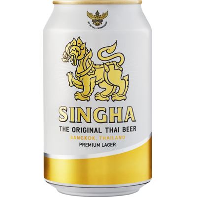 SINGHA 啤酒 5度 罐装 330毫升 /Bier Alk. 5% vol 330ml SINGHA