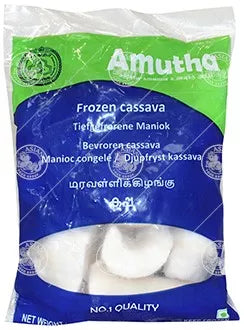 冰冻-Tiefgefroren! AMUTHA 木薯块 1公斤/Maniok-Wuryel roh Cassava Stück 1kg AMUTHA