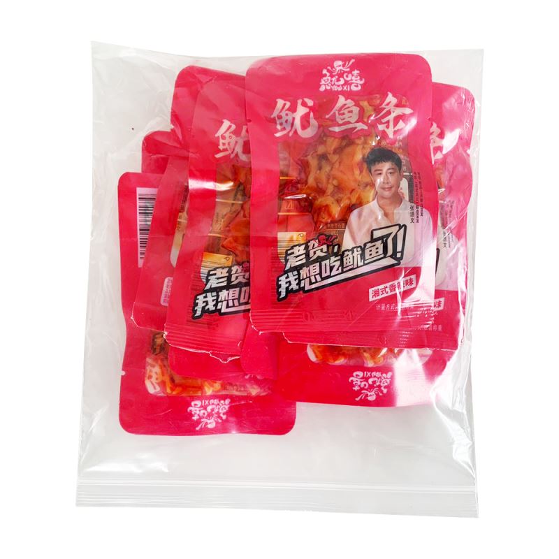 鱿嘻 鱿鱼条 湘式香辣味 10小包 /Kalmare Snack gegrillt Tintenfisch würzig scharf 12g*10 YOUXI