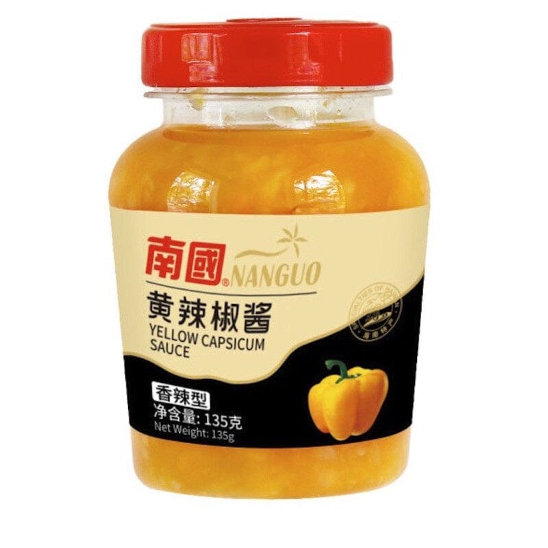 海南特产 南国 黄辣椒酱 香辣型 135克 /Gelbe Chilisauce scharf 135g NANGUO