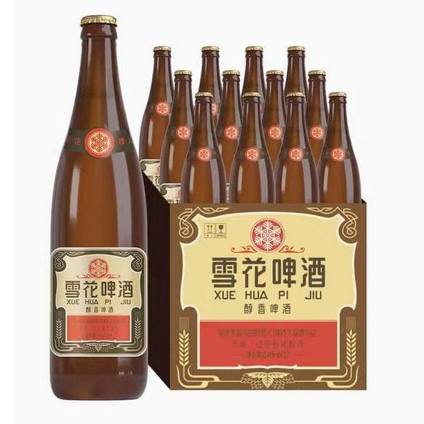 经典沈阳老雪花啤酒 浓麦醇香 闷倒驴 12度 640毫升 /Schnee Bier Alc 5% Vol. 640ml