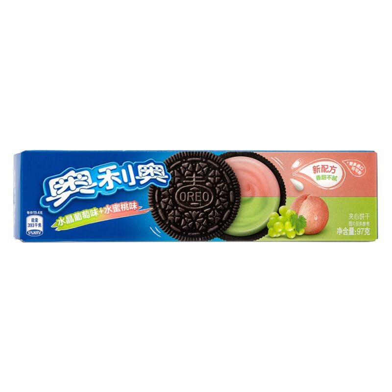 奥利奥 葡萄水蜜桃味夹心饼 97克 /Sandwich Keks Traube und Pfirsich 97g OREO