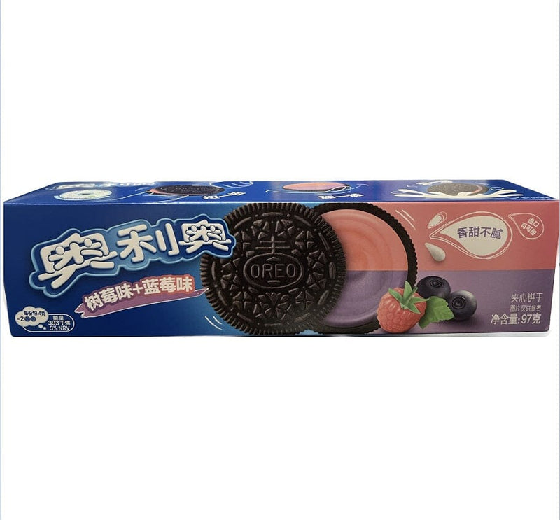 奥利奥 树莓蓝莓味夹心饼 97克 /Sandwich Keks Traube und Pfirsich 97g OREO