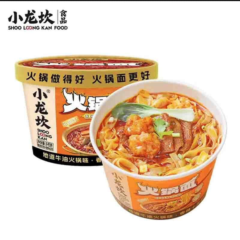 小龙坎 香辣牛油火锅面 145克 /Instant Nudeln Hotpotgeschmack scharf und würzig 145g SHOOLOONGKAN