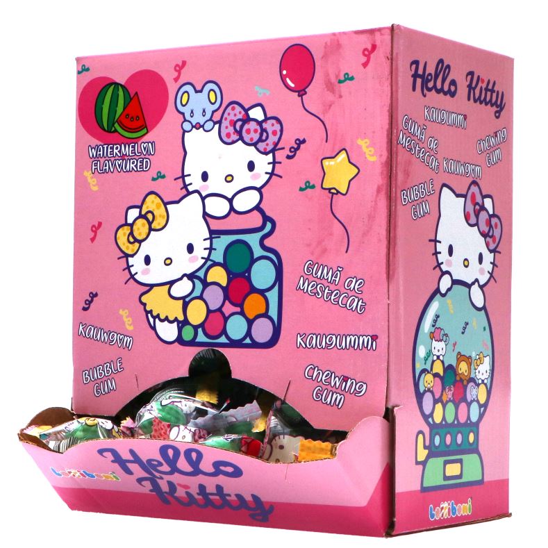 凯蒂猫 口香糖 水果味 1个 /Hello Kitty Kaugummi fruchtig Geschmack 1 Stückchen Lolliboni