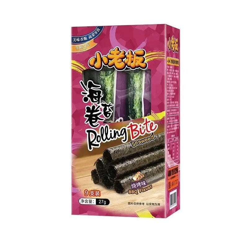 小老板 海苔卷 烧烤味 27克/Gerosteter Meerespflanze Big Roll BBQ 27g
