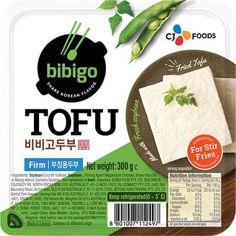 必品阁 韩国硬豆腐 适合煎炸 300克 /Tofu Fest zum Braten 300g Bibigo