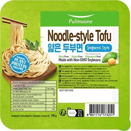 韩国 豆腐面条 薄 100克 /Koreanische Tofu Nudeln Dünn 100g PULMUONE