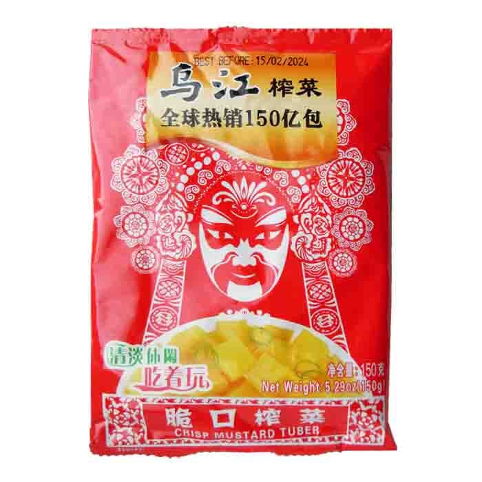 乌江 涪陵榨菜 脆口榨菜 150克 / Knuspriger Gemüsekonserven 150g Wujiang