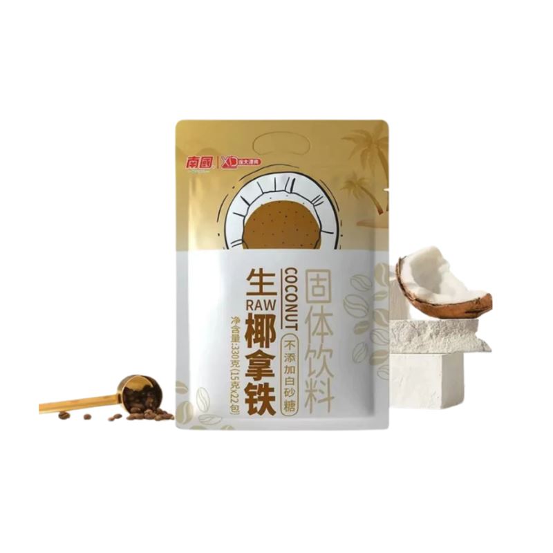 南国 生椰拿铁 固体饮料 330克 /Raw Coconut Latte Pulver 330g NANGUO