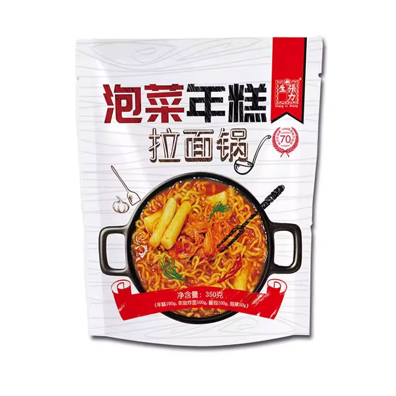 张力生 泡菜年糕拉面锅 350克 /Kimchi Reiskuchen Ramen Topf 350g CLS