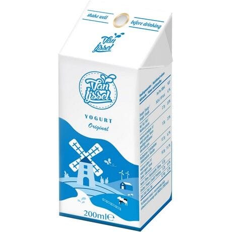 艾瑟尔酸奶 荷兰原产100%纯酸奶 常温储藏 200ml/Joghurt Getränk 200ml VAN IJSSEL