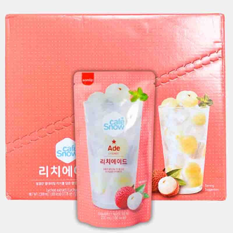 韩国 冰红茶 荔枝味 袋装 230毫升 /Koreanische Eistee Beutel Litschi Geschmack 230ml SPC