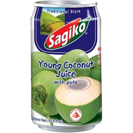 Sagiko 椰子汁 带果肉 320毫升 /Kokosgetränk mit Fruchtfleisch 320ml Sagiko