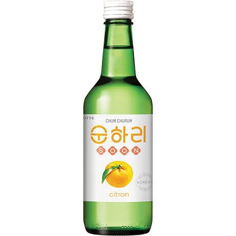 韩国烧酒 初饮初乐 柠檬味烧酒 350毫升/Südkorea Soju Chum Churum Zitrone 12% vol 350ml LOTTE