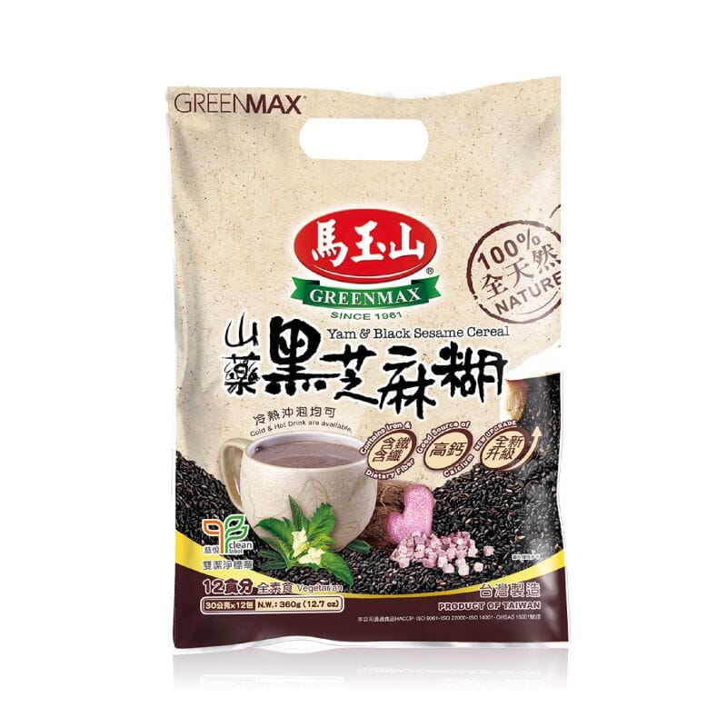 马玉山 山药黑芝麻糊 12份装 /Instant Süssesuppe mit Sesam 30g*12