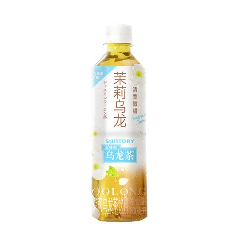 三得利 茉莉乌龙茶饮料 无糖 500毫升 /Oolong Cha Oolong-Teegetränk ohne Zucker 500ml Suntory