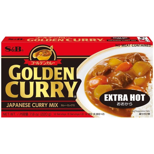 S&B 日式咖喱块 特辣 12份 / Würzpaste für Curry extrascharf 220g S&B