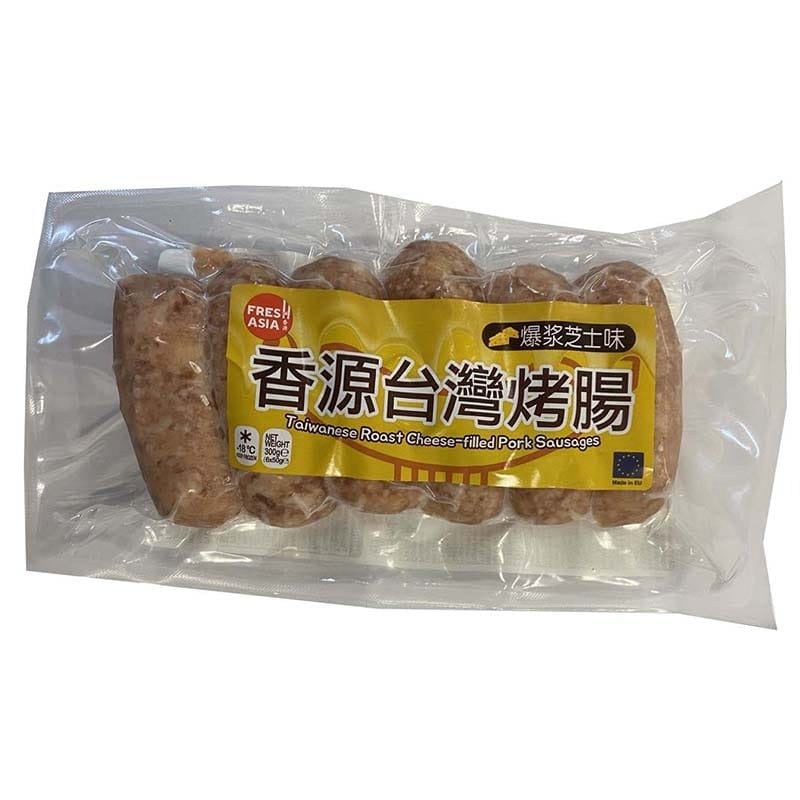 冰冻-Tiefgefroren 香源 台湾爆浆芝士烤肠 300g/Taiwan Wurst mit Käse FRESHASIA 300g