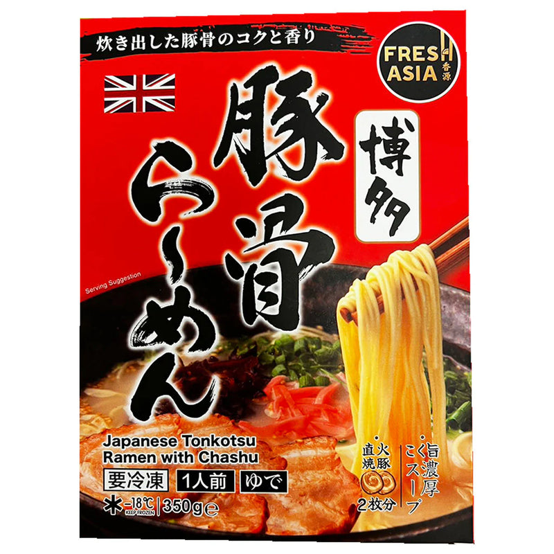 冰冻-Tiefgefroren! 熊本豚骨拉面 含叉烧肉 350克 /Japanische Tonkotsu Ramen mit Schweinefleisch 350g