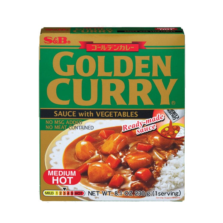 S&B 日式咖喱蔬菜块 中辣 230克 / Currysauce mit Gemüse Mittelscharf 230g