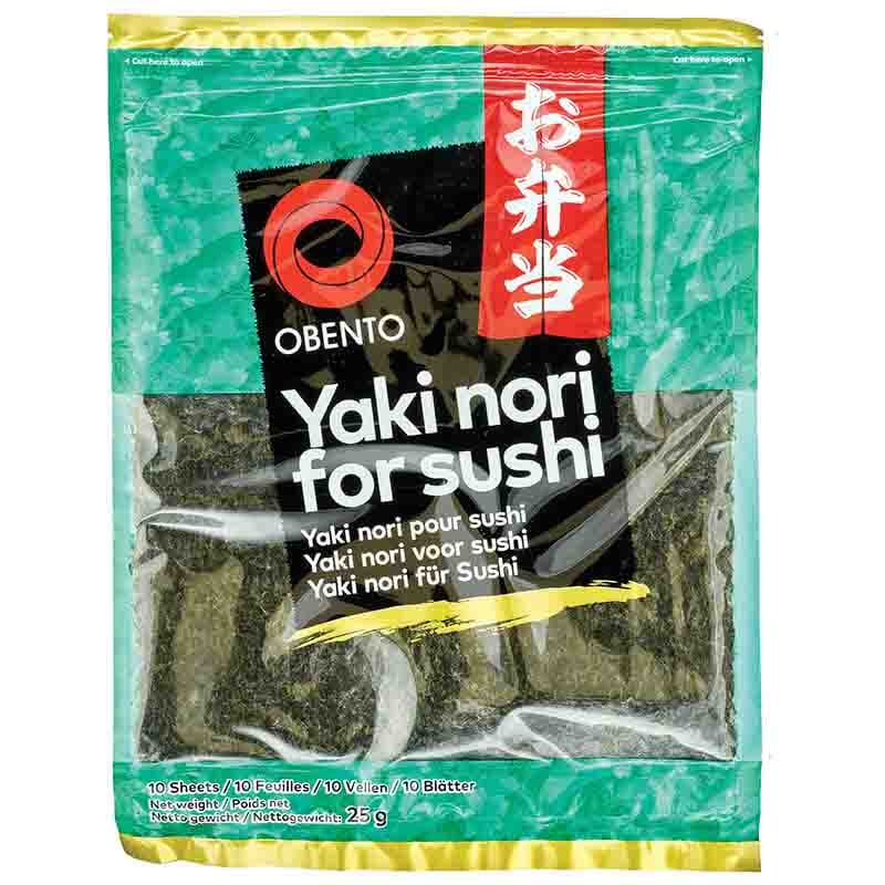 烧海苔 寿司海苔 10片 / Sushi Yaki Nori Seetang 25g OBENTO