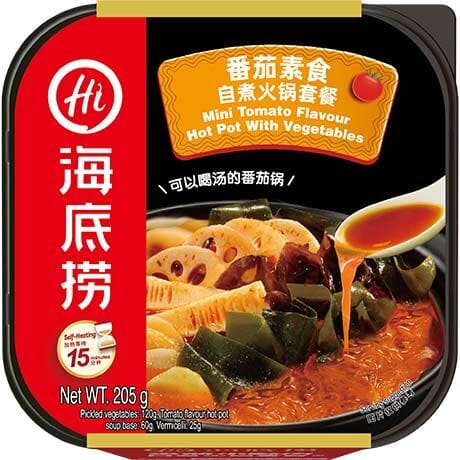 海底捞 番茄素食 自热火锅套装 205克 /Selbsterhitzender Mini Hot Pot Tomate mit Gemüse 205g HAIDILAO