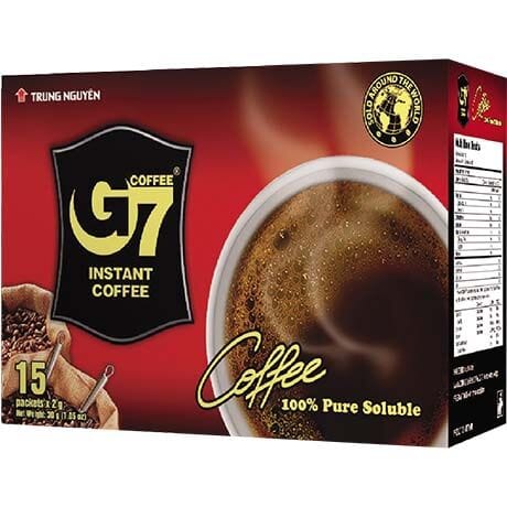 越南G7 速溶黑咖啡 15包 /Instantkaffee Schwarz G7 TRUNG NGUYEN 15*2g