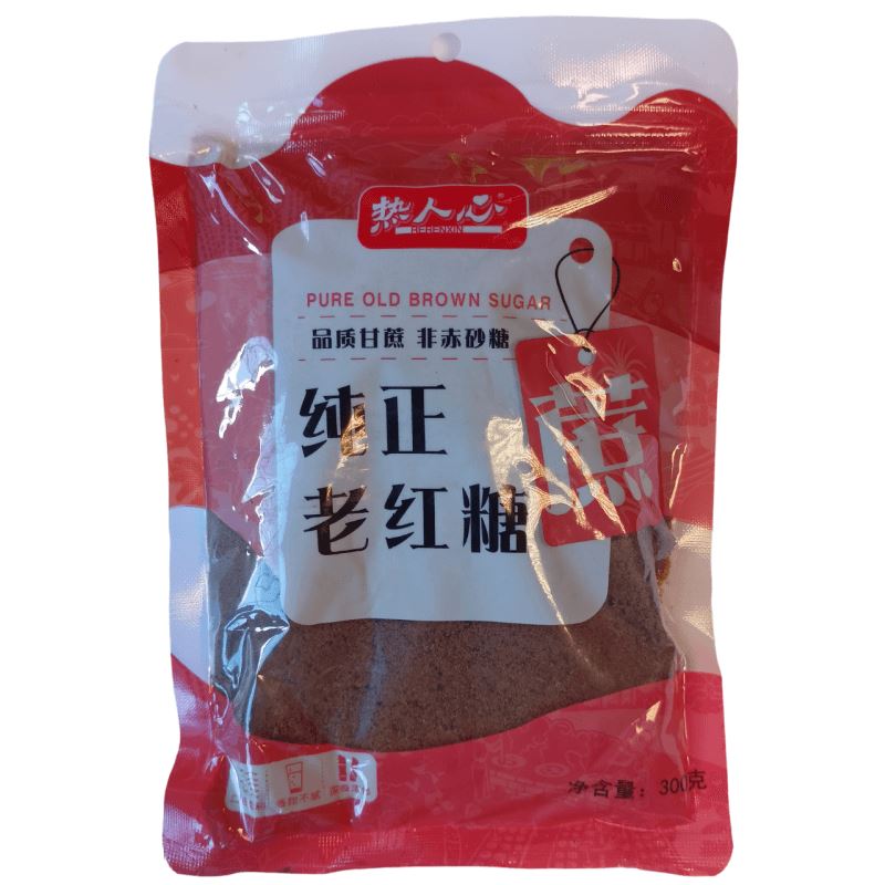 热人心 纯正原味老红糖 300克 /Brauner Zucker 300g RERENXIN