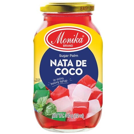 椰果肉 红 340克 /Nata de Coco Rot Gezuckert 340g MONIKA