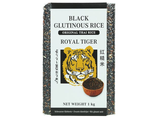 皇家虎牌 红糙米 黑糯米 1公斤/Reis schwarz Klebreis Btl 1kg ROYAL TIGER