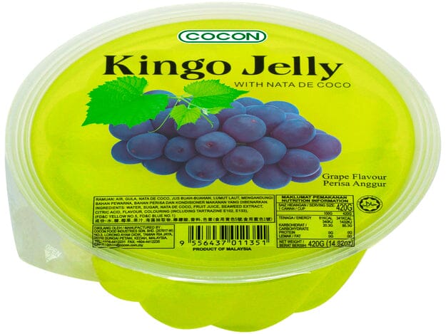 葡萄果冻布丁420克 / Kingo Trauben Jelly mit Nata de Coco 420g