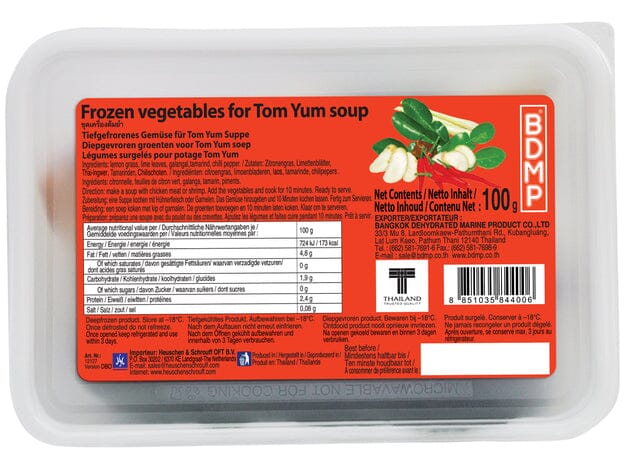 冰冻-Tiefgefroren! 泰国 冬阴功 配料 100克 /Tom Yum Mix 100g BDMP