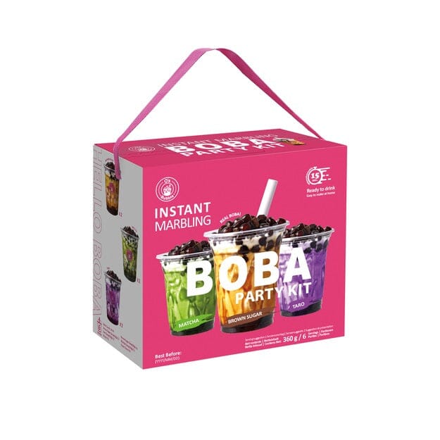 珍珠奶茶 派对套装 六份装 360克 /Party Kit für Bubble Tea 6 Portion 360g O&