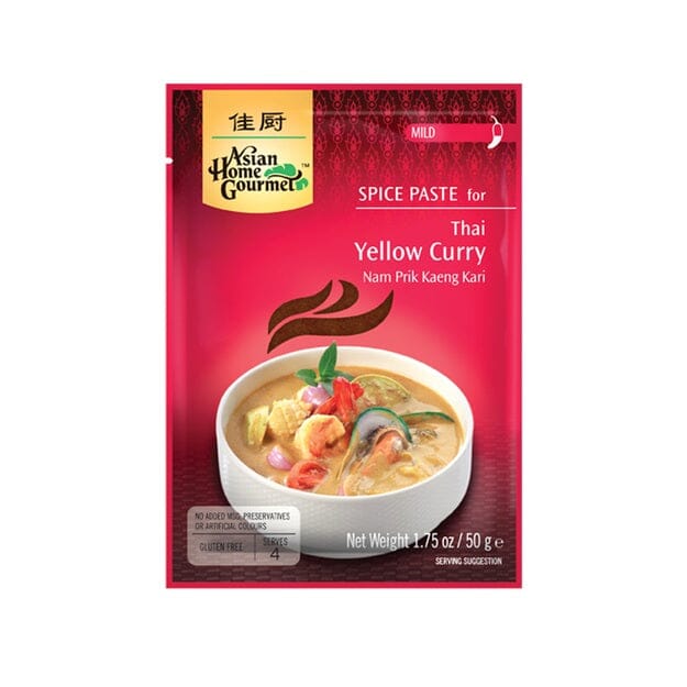 佳厨 泰式黄咖喱 调味酱 50克 /Gelbes Thai Curry Würzpaste 50g AHG