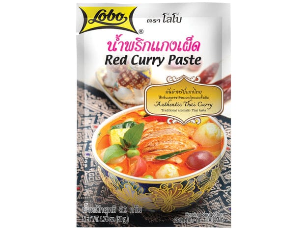泰国 清真 红咖喱酱 50克 / HALAL Würzpaste Rot Curry Btl 50g LOBO
