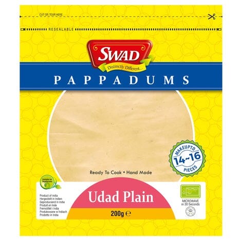 印度薄饼 飞饼 原味 200克 /Papadams Natur 200g SWAD