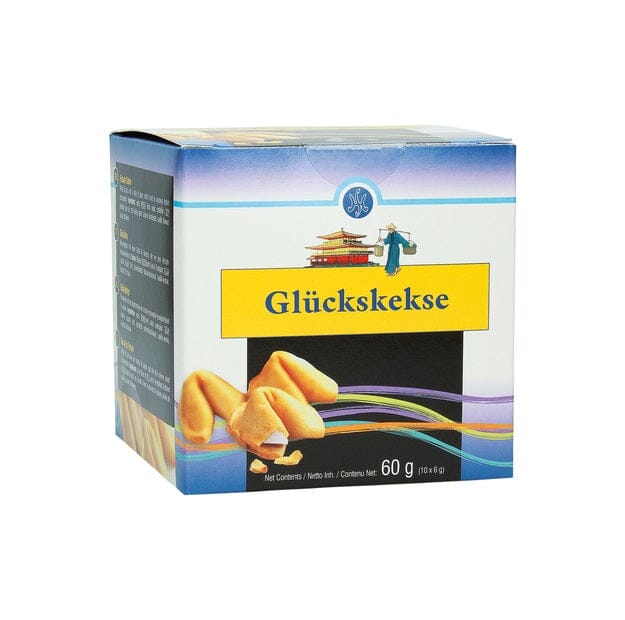 幸运饼 盒装 60克 /Glückskekse EN/DE 60g HS