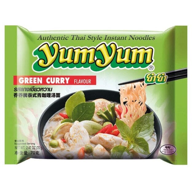 养养牌 泰式青咖喱方便面 70克 /Instant Nudeln Grünes Curry 70g YUM YUM