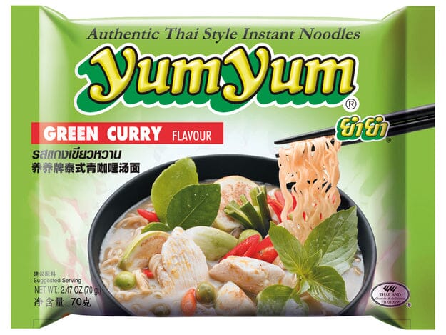 养养牌 泰式青咖喱方便面 70克 /Instant Nudeln Grünes Curry 70g Yum Yum